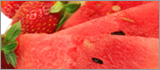 Strawberries and watermelon.