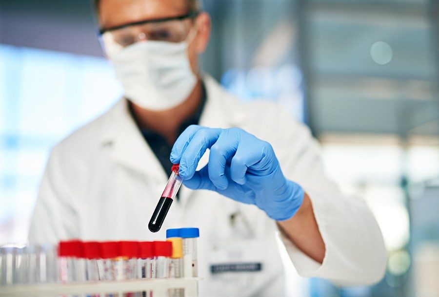 Testing a blood sample